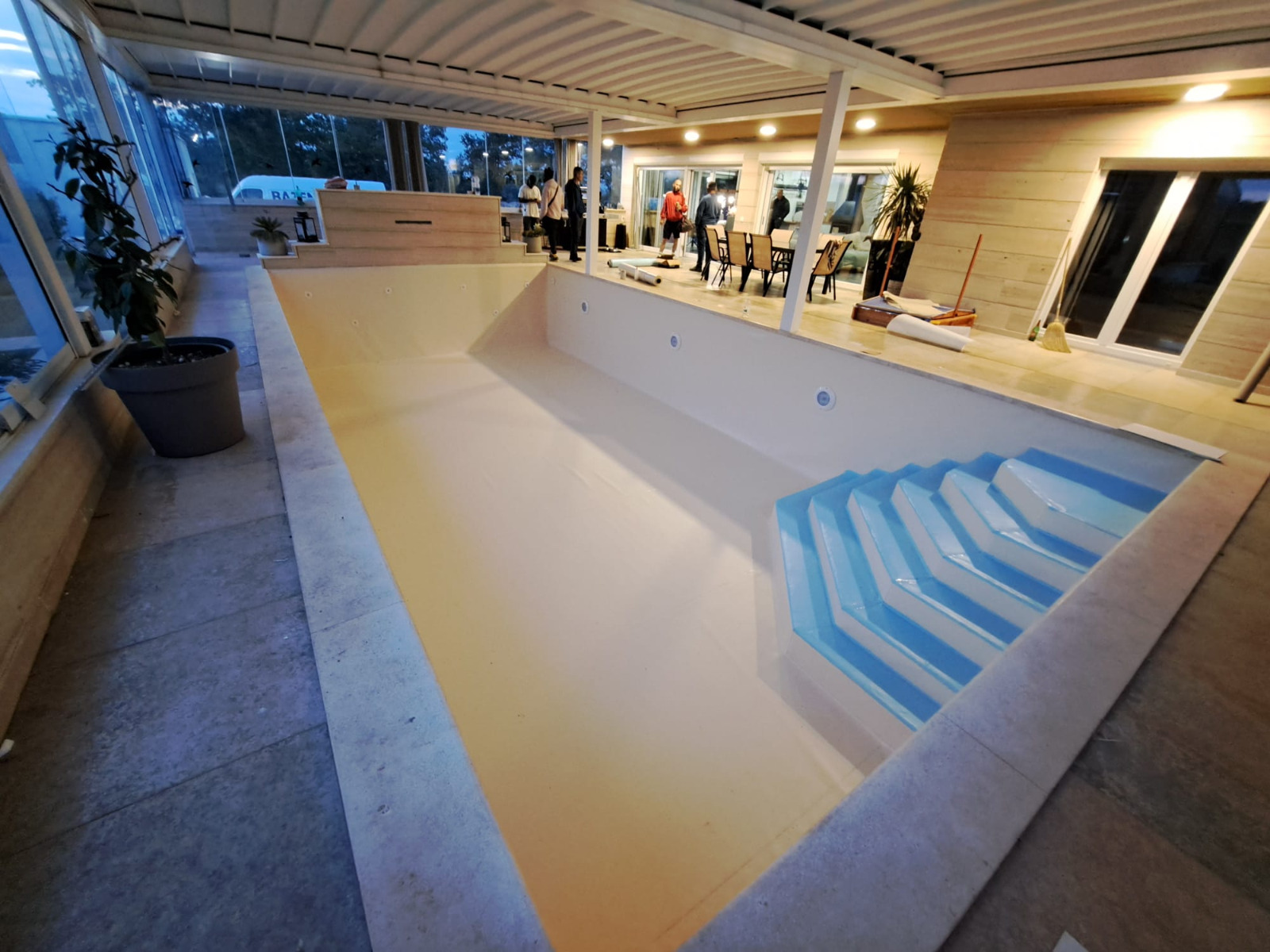 PVC folija za bazene - ELBE, boja pijeska - Slika 2